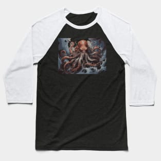 octopus Baseball T-Shirt